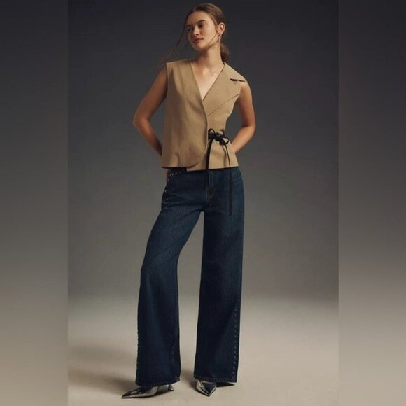 NWT Size L - Mare Mare Sleeveless Tie Wrap Blouse (NWT US$ 138) - Picture 4 of 8